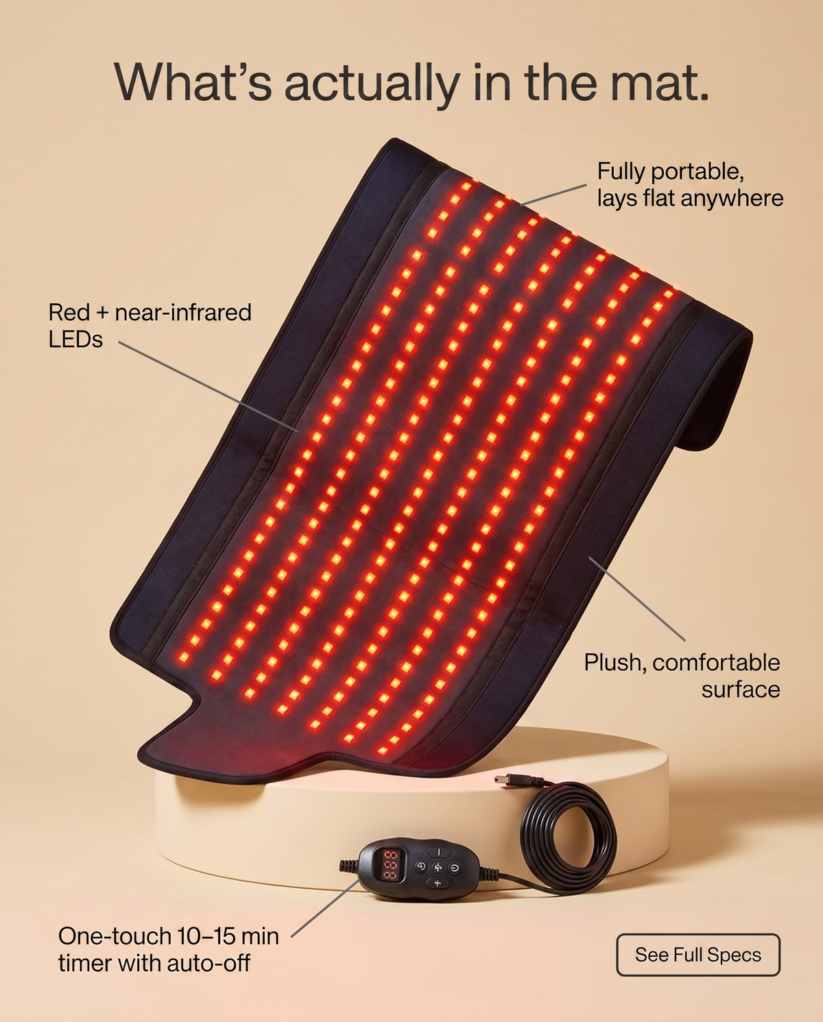 Red Paw Therapy Mat